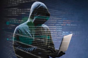 Gráfico de amenazas como ransomware, IA, phishing